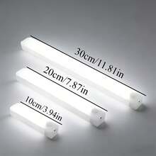 6PCS 20cm/30cm/50cm LED Human Body Sensing Dimming Cabinet Lights, Kitchen Lights, Wall Lights, Night Light, Rechargeable Wall Light, USB Charging, 3-Speed Adjustable Mode, Wireless Night Lights Suitable For Bedrooms, Stairs, Kitchens, Smart Offices, Bedside Reading Lights, Cabinet Lighting, Kitchen Lighting Fixtures - Cabinet Lights - View 9