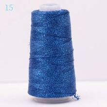 Shiny Gold & Silver Hollow Yarn Crochet Thread, Handmade DIY Doll Hair Embroidery Lace Edging Knitting Yarn - Multicolor - View 20