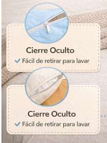 Almohada Decorativa Capibara 35*35 cm con Cierre, Funda Lavable y Relleno 200 g Incluido, Cojín Suave para Cama, Sofá o Habitación Infantil - Celeste - Ver 6