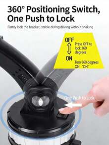 360° Rotatable Car Phone Mount, Suction Cup Phone Holder With Adjustable Arm, Anti-Slip Silicone Pad, Universal Dashboard & Windshield Car Phone Holder For All Smartphones - Car Phone Holder - View 6