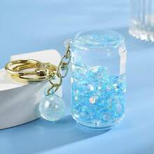 1pc Acrylic Glowing Liquid Bubble Bead Bottle, Innovative Creative Bubble Bottle, Unique Cute Gift & Accessory, Available In Multiple Colors With Flowing Effect, Suitable For Bag, Keychain, Pendant - Aluminum Can - View 9