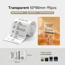 Niimbot Labels & Stickers White/Colour/Transparent/Cable Self-Adhesive Waterproof Labels Compatible With B1/B21/B3S/B21PRO Printers Pricing/Labelling/Identification Suitable For Home Offices & Small Businesses - View 10