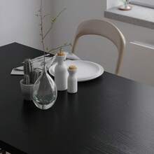 1 Roll Black PVC Waterproof Self-Adhesive Wood Grain Wallpaper, Furniture Cabinet Decorative Sticker, Home Decor Wood Grain Wallpaper For Door, Wardrobe, Tabletop, Waterproof Oil-Proof Adhesive Paper, Kitchen Decor Wallpaper, Spring Decoration - 1PC - View 5