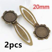 2 chiếc đế trống 18/20mm dùng làm bookmark, gắn đá cabochon, khay đựng phụ kiện làm trang sức DIY. - Đánh dấu trang cơ sở - Xem 28