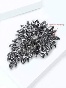 Luxury Crystal Diamond Flower Brooch, Elegant Lapel Pin For Women And Men, Suitable For Formal Occasions, Parties, Gifts - Large Glass (4474) - View 7