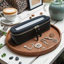 双面透明拉链化妆包，旅行装牙刷、牙膏、梳子、化妆洗漱包，旅行装化妆品和粉底气垫，梳妆台收纳盒，男女通用必备化妆包，化妆品收纳整理包，洗漱包，化妆品收纳袋，旅行化妆包，度假必备旅行礼品 - 彩色 - 查看 11