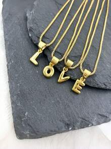 1pc Fashionable Versatile Women's Jewelry Bubble 26 English Letter Pendant Necklace, Luxurious Women's Charm Jewelry Suitable For Daily And Party Wear - Multicolor - View 4