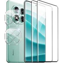 Tempered Glass Screen Protector For Xiaomi Note 15Pro / Note 15Pro 5G / Note 15 Pro+ / Note 15 / Note 14 Pro / NOTE 13 PRO+, Curved Edge, Black Border, High Definition, Anti-Fall, 3D Clear Tempered Glass Screen Protector, Rear Camera Lens Protector, Camera Lens Protector Pad, Protector - Clear - View 10