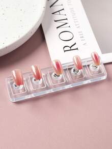 5/10 cái Kệ trưng bày móng tay acrylic trong suốt không từ tính, Giá trưng bày nhãn dán móng tay, Bàn tập làm móng, Dụng cụ làm móng DIY - Trong sáng - Xem 9