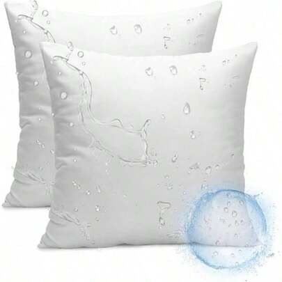 4-Piece Square Pillow Inserts, Imported Upgraded 100% Polyester Fiber, Soft & Supportive, Multi-Scene Use