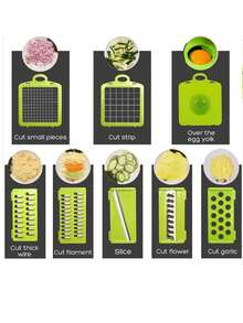 Multifunctional Vegetable Chopper - Pro Food Dicer, Slicer & Shredder For Potatoes, Carrots & Veggies - Multicolor - View 5