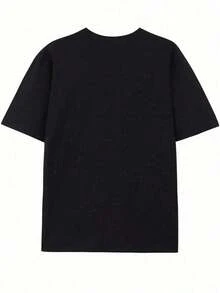 Disney Officially Licensed Mickey Mouse & Friends Retro 220g 100% Cotton T-Shirt, Unisex Regular Fit Casual Streetwear - 黑色 - 查看 2