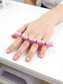 10/50/100/200 piezas Separador de dedos de los pies, Divisor de dedos de alta calidad, No dañino y no compresivo, Herramienta espaciadora de manicura para uñas, Adecuado para principiantes y artistas de uñas profesionales - Multicolor - Ver 3