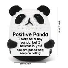 这款理想的钩针编织辅助伙伴，为您带来活力和能量。随时随地享受这款迷你钩针熊猫带来的舒适体验！ - 彩色 - 查看 2