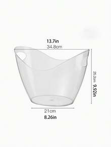 透明香槟苏打水冰桶 - 适用于派对、酒吧和餐厅，非常适合夏季、父亲节和万圣节（可容纳 2-3 瓶） - 查看 8