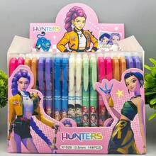 Bút bi gel lấy cảm hứng từ K-Pop, bút viết thời trang dành cho trường học, văn phòng, ghi chú hàng ngày và bộ sưu tập dành cho người hâm mộ (giao hàng ngẫu nhiên). - Nhiều màu - Xem 4