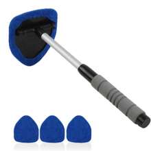 4pcs Car Window Cleaning Brush Set | 1pc Cleaning Brush + 3pcs Replacement Cloths, Retractable Super Soft Fiber Squeegee, Defogging, Universal, Auto Accessories, Car Cleaning Supplies - Cleaning Brush - View 15