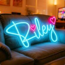 Customizable Dimmable USB Neon Sign, Personalized Heart-Shaped Neon Name Plate, Suitable For Bedroom Decor, Wedding Birthday Party Christmas Valentine's Day Gift - Đèn hình trái tim - Xem 5