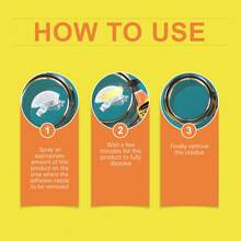 多用途胶水去除剂，可干净无痕地去除胶水、贴纸、双面胶带 - 液體 - 查看 6