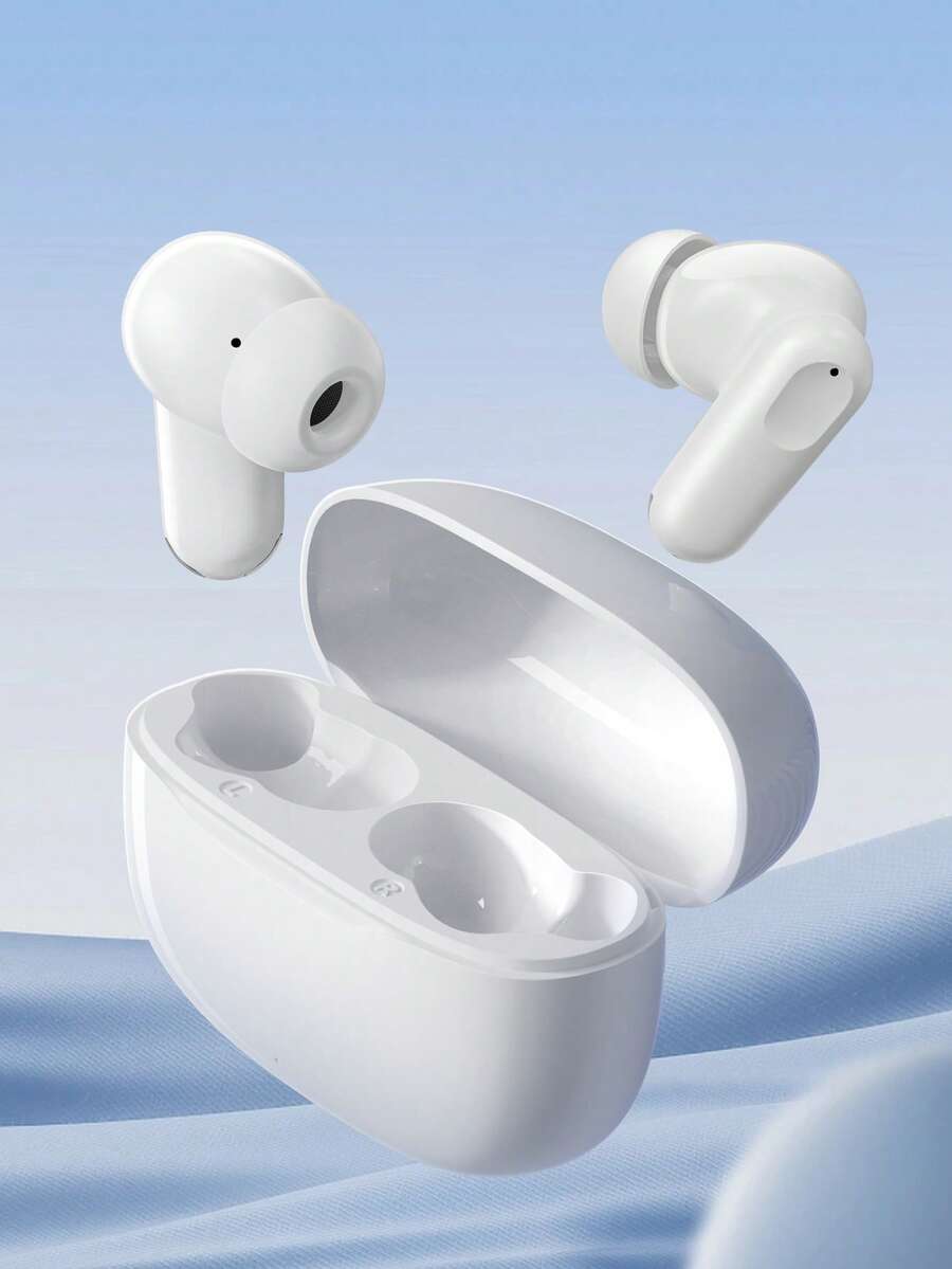 Wireless Earphones, Bluetooth Headphones, Wireless Earbuds - Stereo Noise Cancelling, Bluetooth 5.3, High-Definition Audio, Ultra-Long Battery Life, Ideal For Music, Fitness, Travel, Compatible With Smart Devices - White - View 1