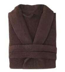 Merca9 Home Premium 100% Cotton Bathrobe 420gsm, Absorbent Terry Bathrobe Hotel SPA Style, Soft Unisex Bathrobe, Sizes S-XXL, Natural Cotton Feel - Màu nâu Sô-cô-la - Xem 2