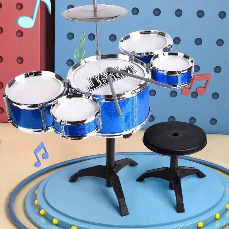 Realistic Jazz Drum Set Educational Toy, Suitable For Hobbyists And Holiday Activities