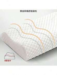 Almohadas de espuma viscoelástica para dolor de cuello y hombros, almohada ergonómica de apoyo cervical, almohadas ortopédicas para dormir Almohada Cervical Memoria de Almohadas de Espuma, Almohadilla del Cuello de bambú Lateral Ajustable Cama Almohada - Blanco - Ver 5