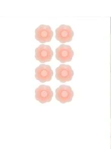 2/8/16 Pairs Reusable Nipple Covers For Women, Silicone Invisible Breast Petals With Travel Case - Pink - View 20
