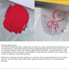 Nail Art Stamping Plate, Butterfly Wing Liquid Nail Decals, Bowknot Nail Stamp Template, Transparent Nail Stamping Silicone Stamp, Nail Art Tools - Apricot - View 5