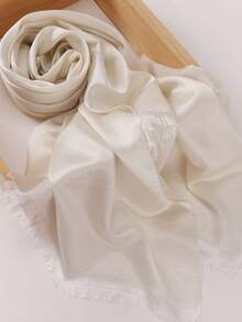 Fashionable Spring/Summer New Modest Hijab Satin Gold Thread Scarf Shawl Muslim Headscarf - Multicolor - View 5