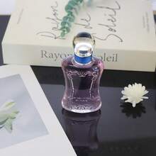 1pc,100ml Empty Perfume Bottle – Transparent Curved Glass Bottle With Fine Mist Sprayer And Round Cap, Refillable Aromatherapy Atomizer For Travel - 100ml Slim Waist Bottle - View 3