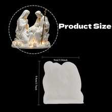 Cubulo Molde de silicona reutilizable para hacer velas DIY, artesanías de resina epoxi, adecuado para regalos de Pascua, ceremonias de bautizo y recuerdos de boda - Moho - Ver 9