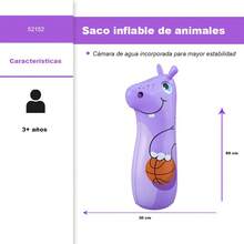 Costal De Box Inflable Punching Bag Infantil - Morado Violeta - Ver 2