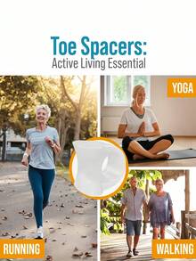 Silicone Toe Separator For Daily Use, Bunion Protector Pad, Big Toe Separator, Cushioning Gel Toe Spacer, Foot Care Tool For Comfort And Support - Waterproof, Universal Size For All-Day Wear,Shoe Rack,Storage Saver,Outdoor,Garden,Travel Essential,Portable,Beach Essential,Graduation Season,Commencement,Graduation Ceremony,Graduation Gift,Graduation Present,Graduation Gift,Graduation Present,Congrats Grad,Congratulations Graduate,Valedictorian,Finish School,Graduation Party - One Size - View 4