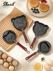 shoxil 1pc Non-Stick Pan, Frying Pan, Toast Pan, 4/5 Inch Animal Shaped Frying Pan, Suitable For Kitchen, Home, Breakfast - View 1