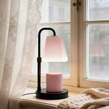 1pcs Candle Warmer Lamp (With Timer), Frosted Eye-Protect Shade, Electric Wax Melter, Adjustable Height, Warm White Night Light, Metal Base, Perfect For Bedroom/Desk Decor & Housewarming Gifts For Women - US A Type Plug(110-127V) - View 8
