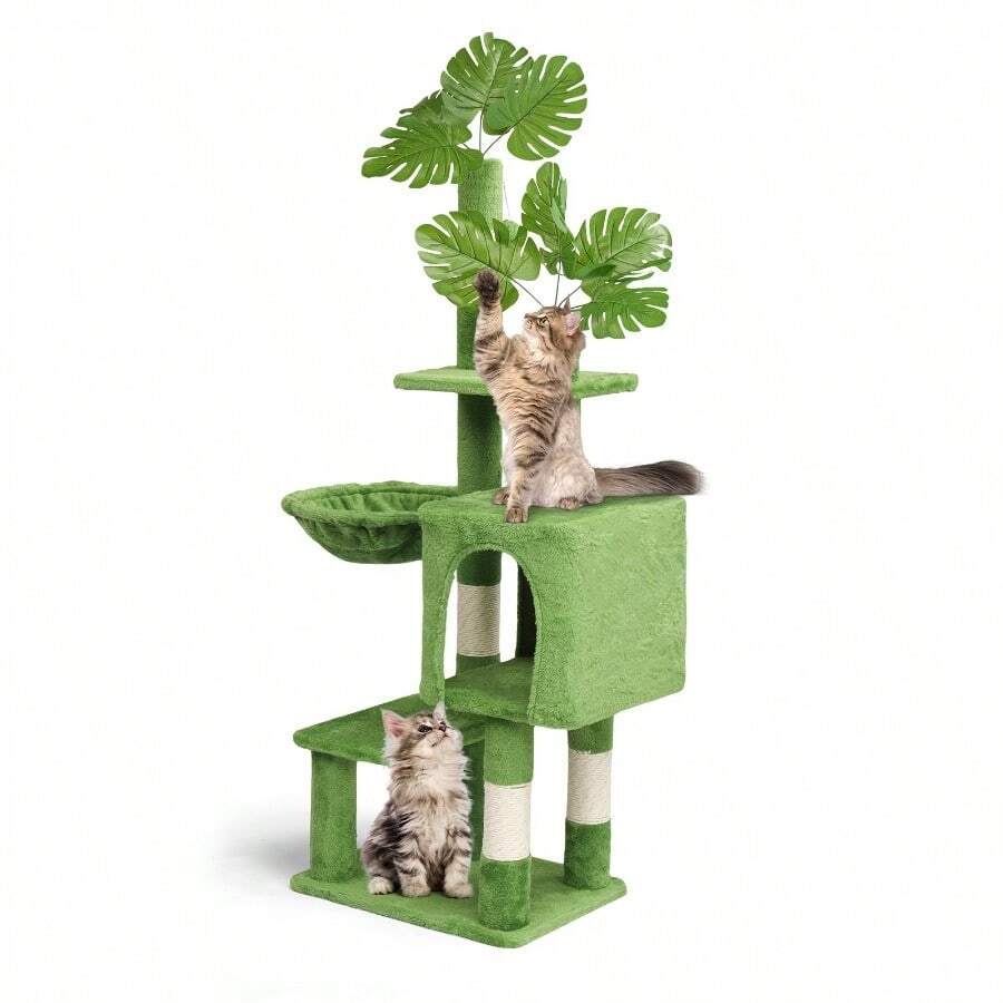 Cat Tree Tower Large Indoor 48inch With Cat Scratching Post Comfortable ...