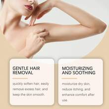 OceAura 100g Moisturizing Hair Removal Cream | Plant-Based Soothing Formula | Suitable For Sensitive Skin | 24-Hour Long-Lasting Moisturizing | Suitable For Face/Body/Intimate Areas | Leaves No Residue After One Shave | Body Care - Camel - View 5