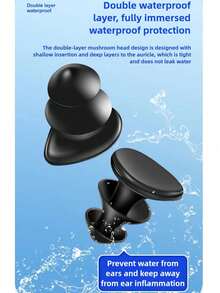 Children's Nose Clip+Earplug Set, Swimming Earplugs, Waterproof Nose Clip, Non Soundproof Earplugs, Professional Swimming Anti Suffocation Nose Clip, Diving Ear Protection Equipment, Swimming Protective Equipment, The Best Gift For Children In Summer - Multicolor - View 4