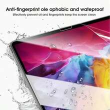 High Definition, High Transparency, Anti-Scratch, Anti-Drop, Full Screen Coverage, Strong Anti-Fingerprint, Sensitive Touch, PET Film, Screen Protector Soft Film, Compatible With IPad (Air4/5/6)/(7/8/9/10th Gen)/ 11 1A16(2025)/ Air 11-Inch(2026)/ 12 11-Inch(2026) - Clear - View 7