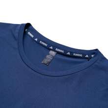 Adidas Men's T-Shirt, Comfortable Minimalist Commuting Outfit Short Sleeve T-Shirt ADI365/// T M JZ7692 - Technology Indigo - View 3