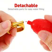 1set/4pcs Adult Water Squirt Rings Toy, Squirt Party Favor Prank Prop Toy Squirt Rings Prank Kit Noisemaker Plastic Outdoor Party Bag, Suitable For April Fools' Day, Christmas Gift, New Year Gift, Party - Multicolor - View 5