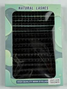 210 PIEZAS Gruesos Racimos de Pestañas 180 DD Rizo Extensiones de Pestañas en Racimo Pestañas Dramáticas 8-16mm Racimos de Pestañas de Volumen Para Principiantes - Negro - Ver 5