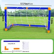 新款便携式可折叠足球门，室内/室外足球玩具，适合男孩女孩，生日/圣诞节/礼物之选 - 彩色 - 查看 7