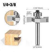2-In-1 Ball Bearing T-Slot Router Bit, Wood Milling Cutter, Groove Cutting Knife, Chamfer Knife, Pull Handle Knife - Ball Bearing T-blade - View 24