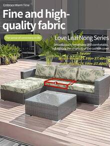 1 chiếc vỏ đệm ghế sofa trang trí, chống trượt, co giãn, bọc toàn bộ, dùng cho ghế sofa ngoài trời ven sông, loại một/hai/ba/bốn chỗ, vải lụa sữa in họa tiết lông vũ, dùng được cả bốn mùa. - Nhiều màu - Xem 16