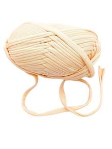 1pc Handcrafted Braided Cloth Rope For Diy Bag, Toy, Shoe, Carpet, Storage Basket - Beige - View 8