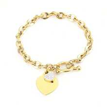 简约时尚夏季心形不锈钢首饰，搭配物联网搭扣，独特优雅的女士时尚极简设计，情人节、妈妈、母亲节礼物 - 星星 - 查看 6