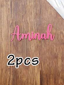 LICVIC 1-10pcs Customized Acrylic Cake Toppers Personalized Name Cake Decorations For Wedding Birthday Party Celebration Anniversary Party Supplies - Multicolor - View 10