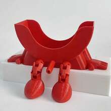 Soporte suspendido lindo para esponja con función de drenaje, soporte para esponja de fregar, soporte para fregadero de cocina, soporte divertido para esponja de fregadero de cocina, soporte para cepillo, soporte para paño de cocina, soporte para tapón de fregadero, soporte para esponja de encimera impreso en 3D (Rojo) - multicolor - Ver 13